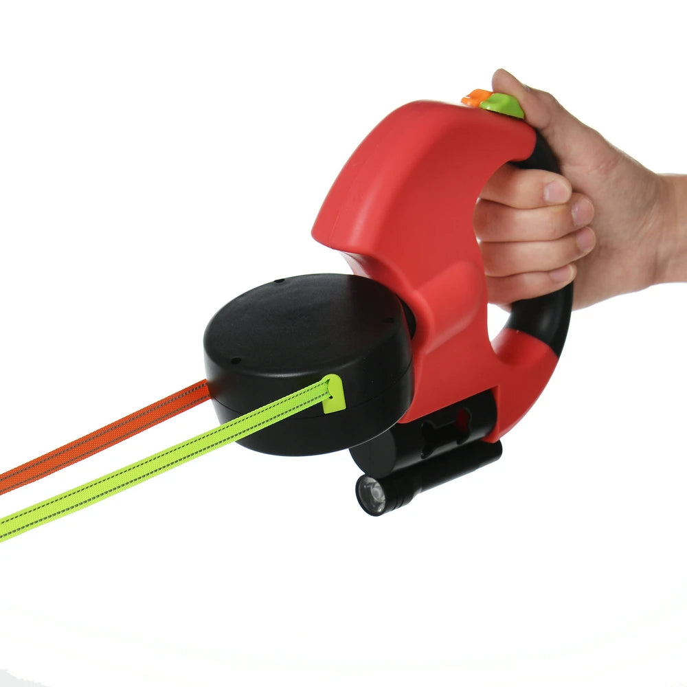 Tangle-Free Reflective Leash for Two Dogs