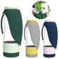 2-in-1 portable pet water bottle with food container in multiple color options
