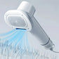 Close-up of pet hair dryer brush showing direct airflow reaching the coat