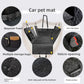 Waterproof dog car seat cover with anti-slip bottom and storage