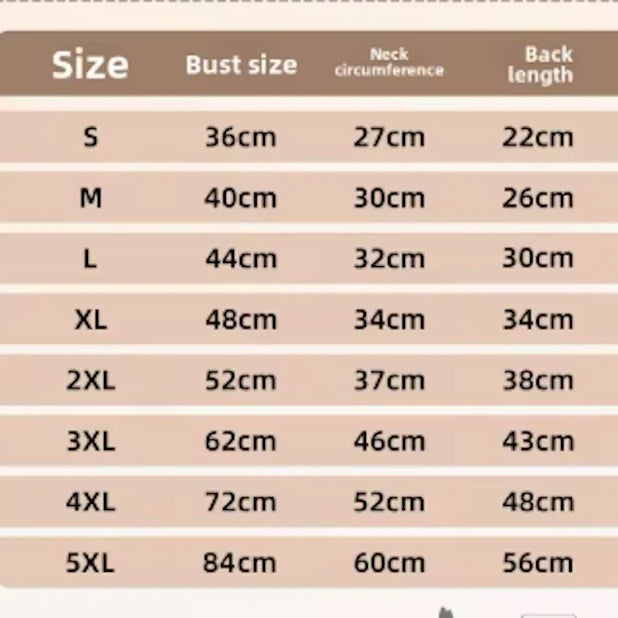 Dog harness jacket size 