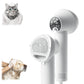 Elegant purple version of the 2-in-1 pet hair dryer and comb for smooth, shiny fur.