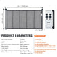 Retractable dog gate offering flexibility for different indoor spaces.