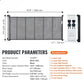 Retractable dog gate with an intuitive design for quick setup and removal.