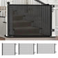 Retractable dog gate for stairs to create a safe pet barrier