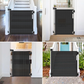 Retractable dog gate installed in doorways, hallways, and outdoor entryways in different home settings