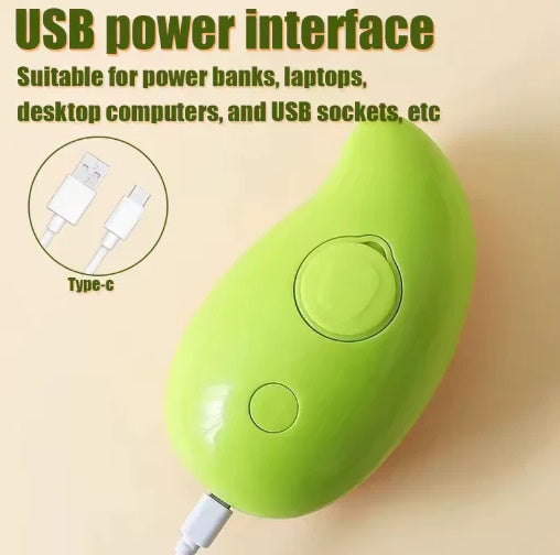 lime green portable ultrasonic device for pets with USB Type-C