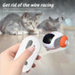 Smart interactive cat toy car controlled by wireless remote with 15–20 meter range, cat watching and preparing to chase