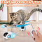 Smart cat toy car set including wireless remote control and replaceable teaser attachment