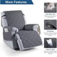 Waterproof recliner slipcover features including 