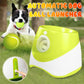 Automatic dog ball launcher machine with three mini tennis balls for fetch