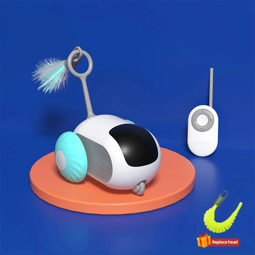 Smart cat toy car designed for playful interaction.