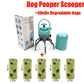 Portable pet poop scooper with a durable carabiner clip