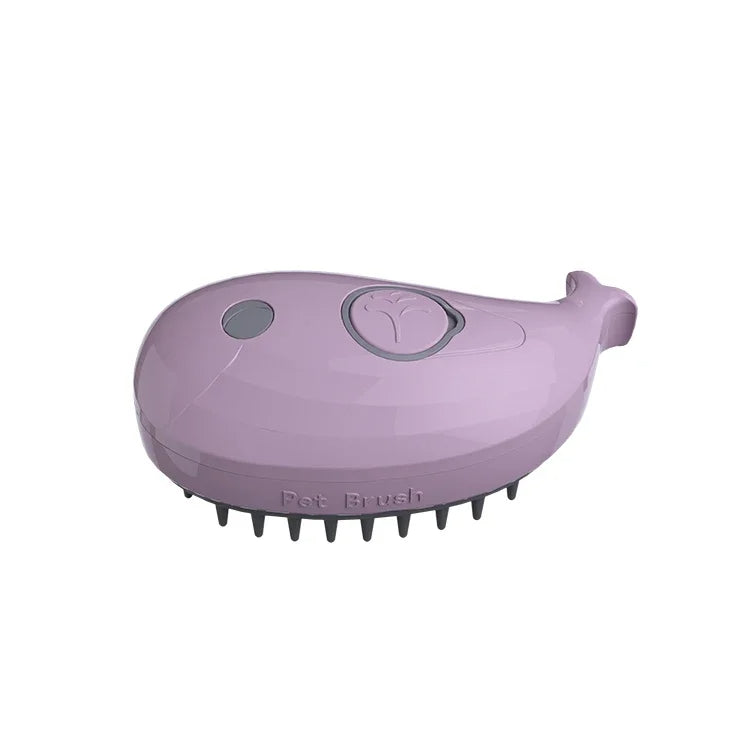 Electric cat steam brush combining massage and grooming for optimal care.