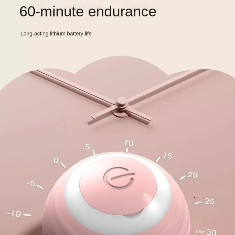 RobyPet automatic cat ball toy with long-lasting battery providing up to 60 minutes of continuous playtime