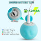 USB rechargeable smart cat ball toy by RobyPet showing Type-C charging port and battery indicator lights