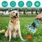 Applying a waste bag to the portable pet poop scooper