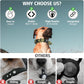 Comparison graphic showing Tactical AirTag dog collar benefits including stable fit, durable design, and integrated AirTag holder versus other collars that slide, dangle, or break