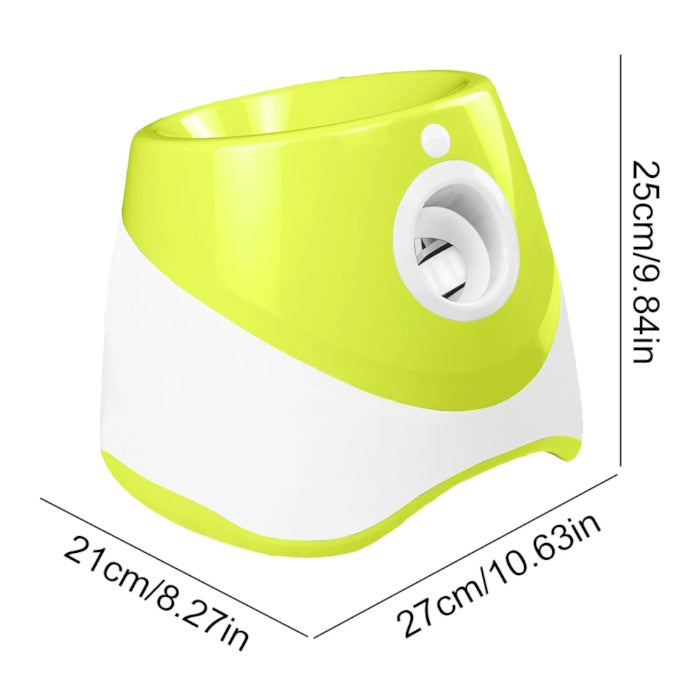 Automatic ball launcher for cats and dogs with 3 mini tennis balls included